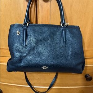 Coach Black Leather Women's Bag